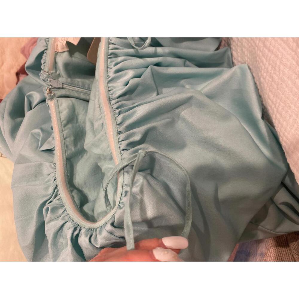 Anthropologie x Let Me Be - Slim Bubble MIDI Dress, blue, size XS - Picture 14 of 14